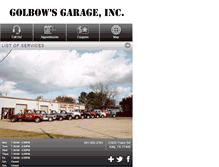 Tablet Screenshot of golbowsgarageinc.com